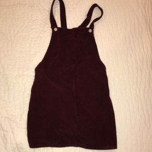 MOTO Cord Pinafore Dress